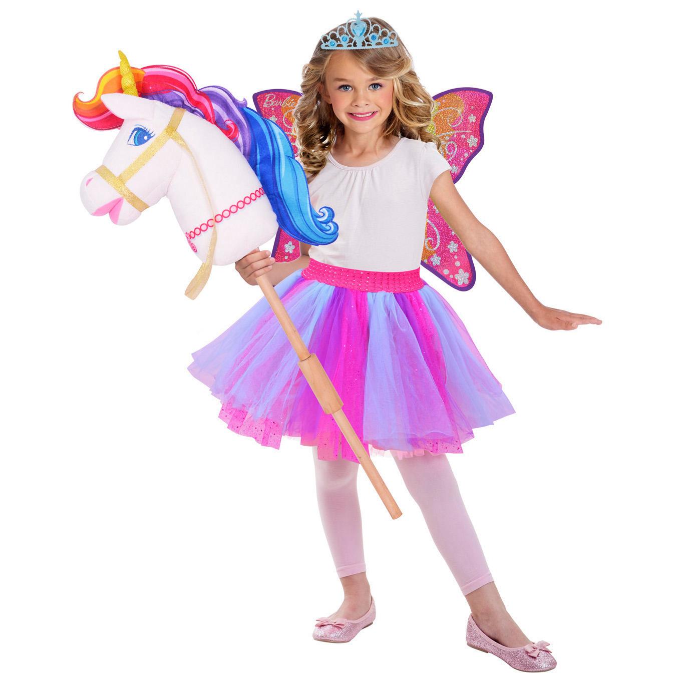 Child Barbie Hobby Rainbow Unicorn Set Costumes & Apparel - Party Centre