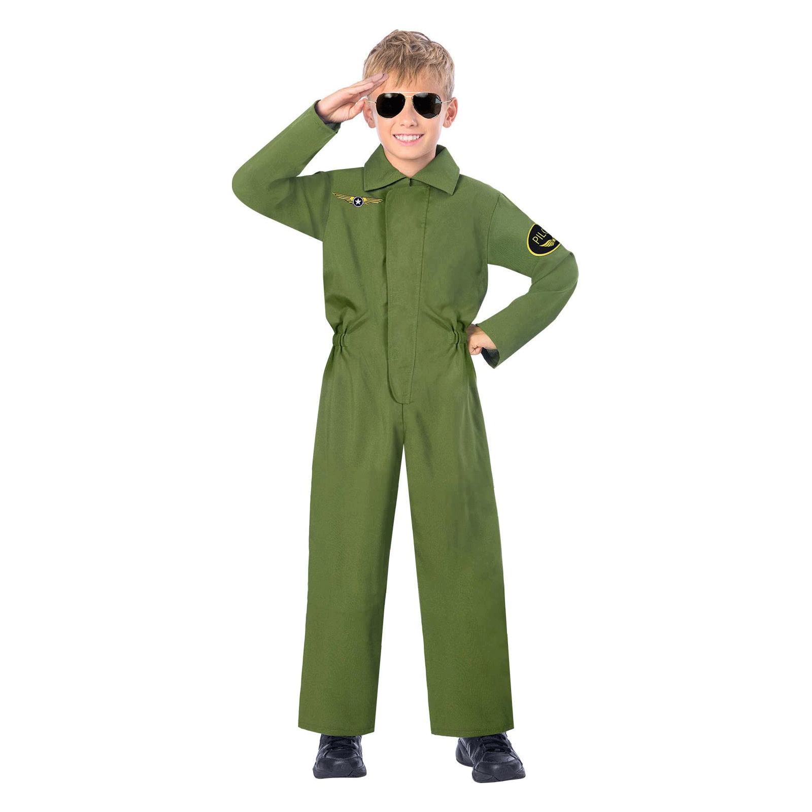 Child Pilot Jumpsuit Costume