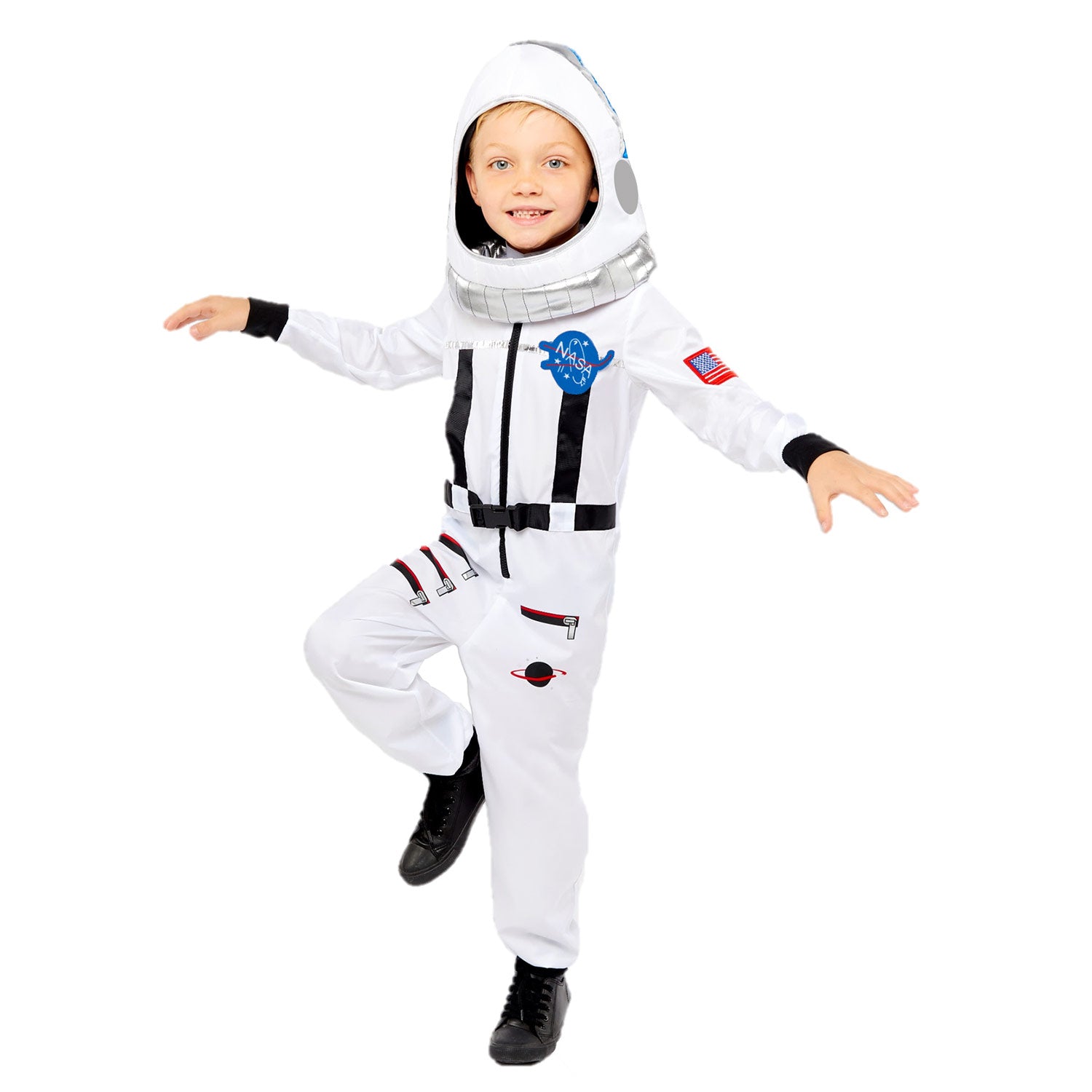 Child Space Suit White Costume