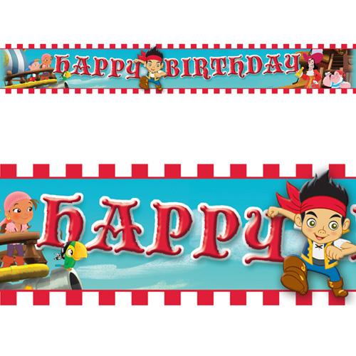 Jake & The Neverland Pirates Foil Banner Decorations - Party Centre