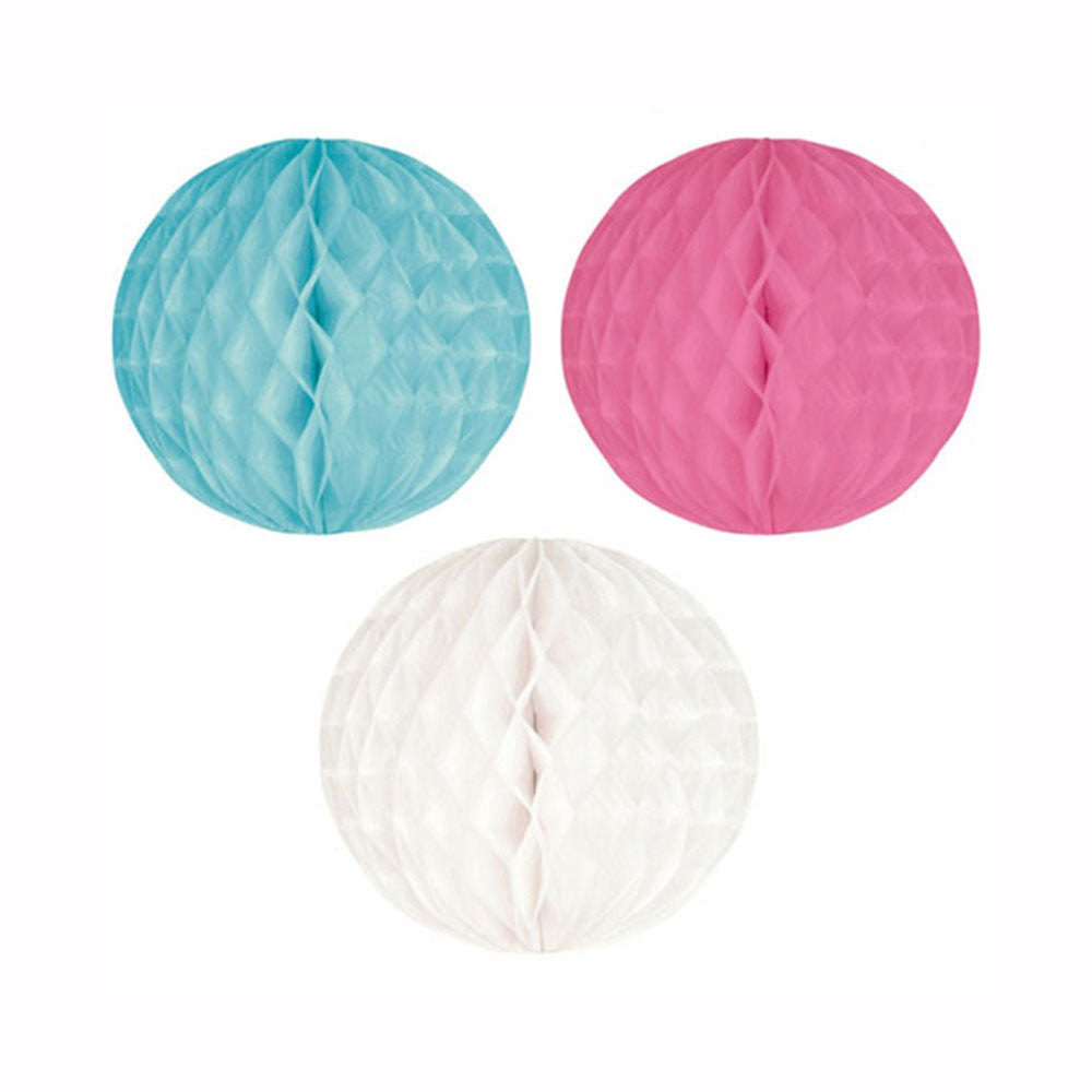 Honeycomb Ball Assorted 3pcs Decorations - Party Centre