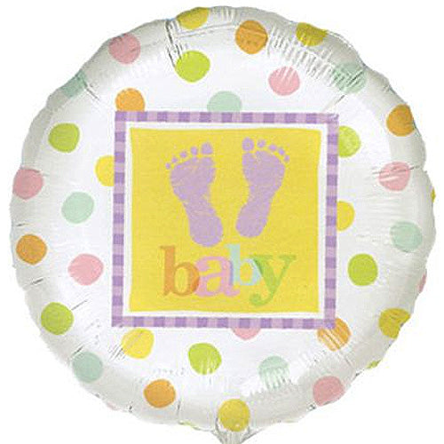 Baby Steps Foil Balloon 18in Balloons & Streamers - Party Centre