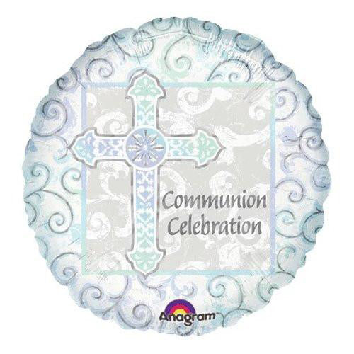 Rejoice Communion Holographic Balloon 18in Balloons & Streamers - Party Centre