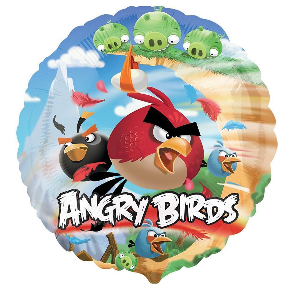 Angry Birds Foil Balloon 18in Balloons & Streamers - Party Centre
