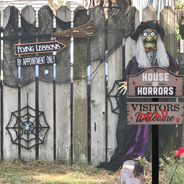 House Of Horrors Halloween Yard Stake