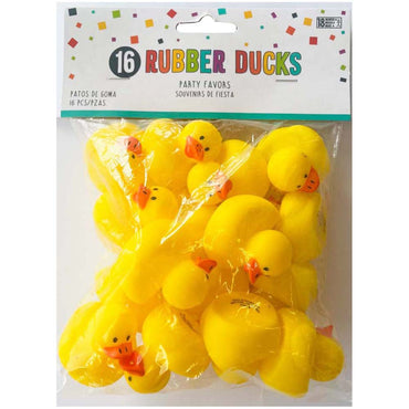 Mini Rubber Duck Favors, 16pcs