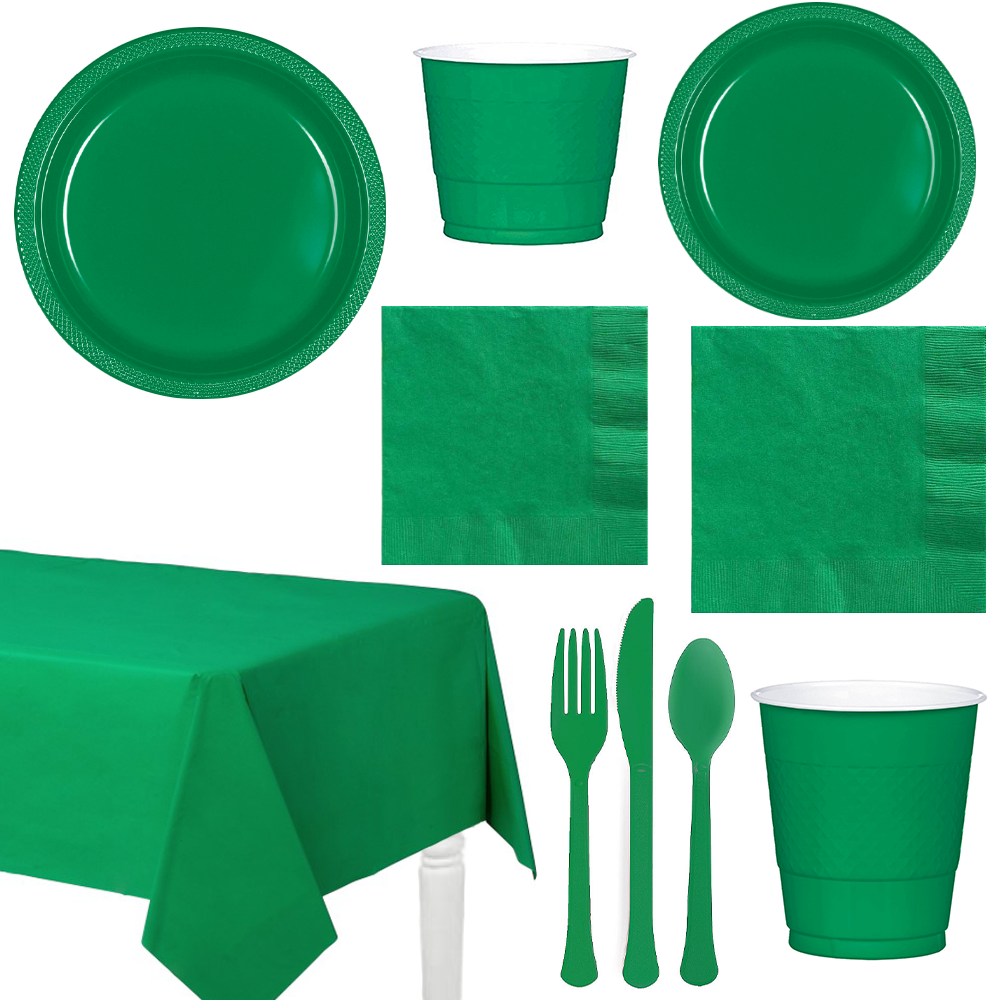 Party Centre Festive Green Party Kit For 20 People Kits - Party Centre