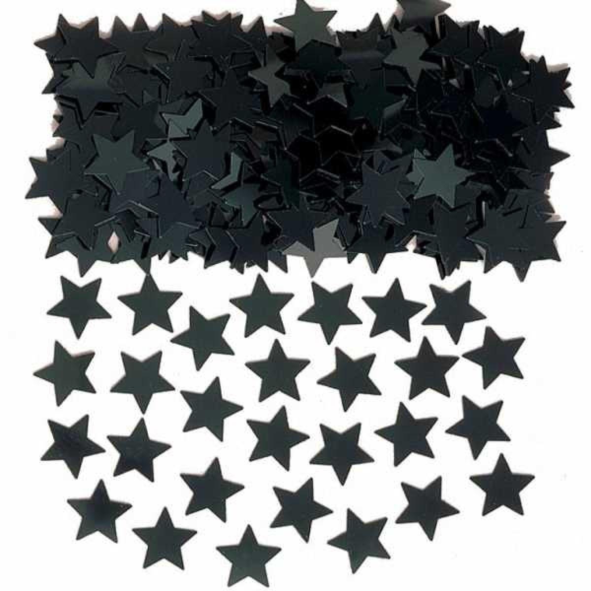 Black Stardust Metallic Confetti 14g Decorations - Party Centre