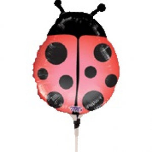 Red Ladybug Mini Shape Balloon 9in Balloons & Streamers - Party Centre