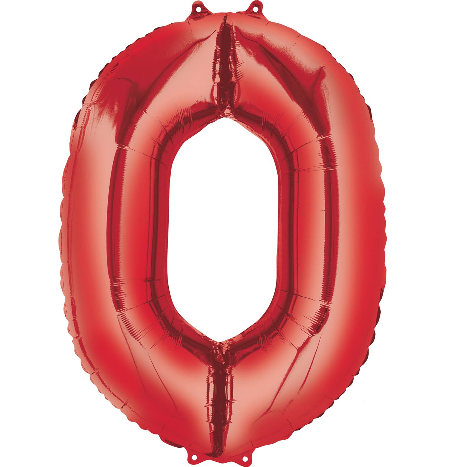 Red Number SuperShape Foil Balloons