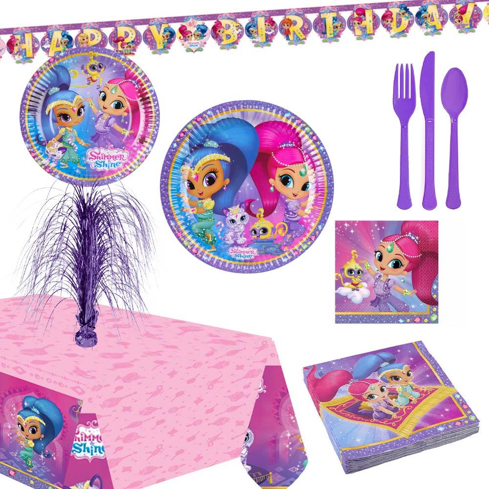 Shimmer and Shine Kit for 16 People Kits - Party Centre