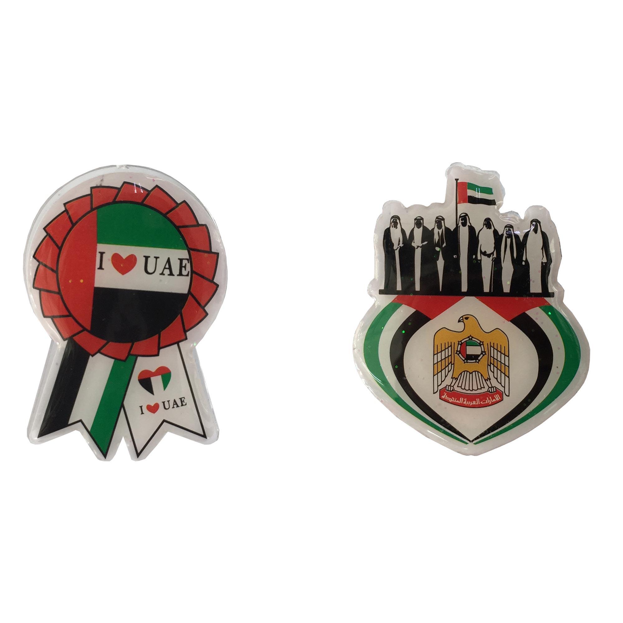 UAE Brooch With Light - Assorted (sold per piece) Costumes & Apparel - Party Centre