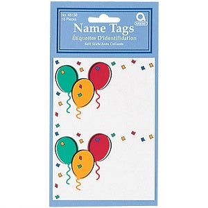 Balloon Party Name Tag Party Accessories - Party Centre
