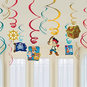 Jake & The Neverland Pirates Foil Swirl Value Pack Decorations - Party Centre