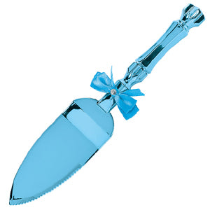 Blue Cake Server 9in Party Accessories - Party Centre