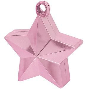 Pink Star Balloon Weight 6oz Balloons & Streamers - Party Centre