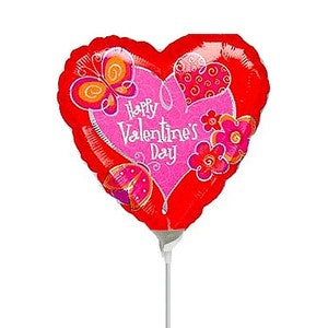 Garden Valentine Mini Shape Balloon 4in Balloons & Streamers - Party Centre