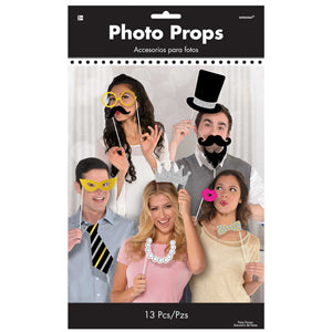 Photo Booth Fancy Party Photo Props 13pcs Party Accessories - Party Centre
