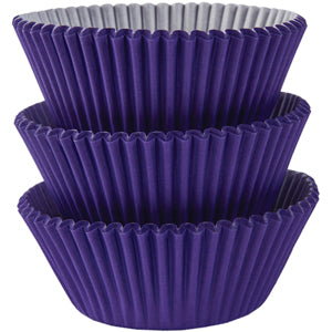 New Purple Cupcake Cases 50mm, 75pcs Party Accessories - Party Centre