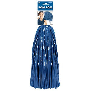 Blue Single Pom Pom 15in Party Accessories - Party Centre