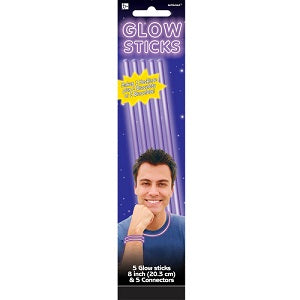 Purple Glow Sticks 5pcs Party Accessories - Party Centre