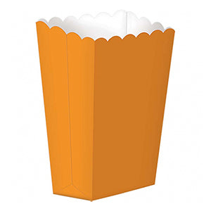 Orange Peel Small Popcorn Boxes 5pcs Favours - Party Centre