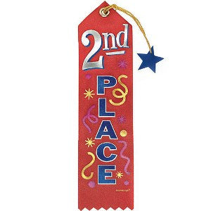 2nd Place Recognition Ribbon Party Accessories - Party Centre