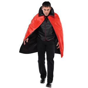Mid-Length Two-Tone Collared Cape Costumes & Apparel - Party Centre