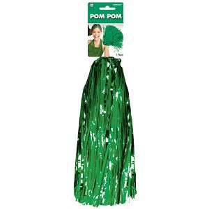 Green Single Pom Pom 15in Party Accessories - Party Centre