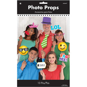 Photo Booth LOL Photo Props 13pcs Party Accessories - Party Centre