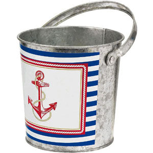 Anchors Aweigh Galvanized Bucket Candy Buffet - Party Centre