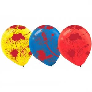 Creepy Carnival Multi Color Latex Balloons Balloons & Streamers - Party Centre