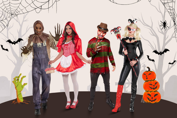 Halloween Night Outfit with Costumes
