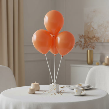 Tangerine Standard Latex Balloons 5in, 100pcs