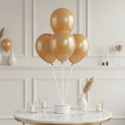 Mocha Brown Fashion Latex Balloons 5in, 100pcs