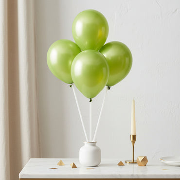 Metallic Kiwi Latex Balloons 5in, 100pcs