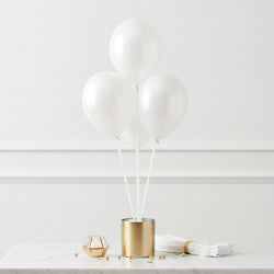 Frosty White Pearl Latex Balloons 5in, 100pcs