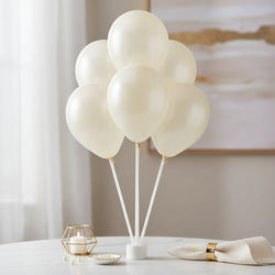 Vanilla Cream Pearl Latex Balloons 5in, 100pcs