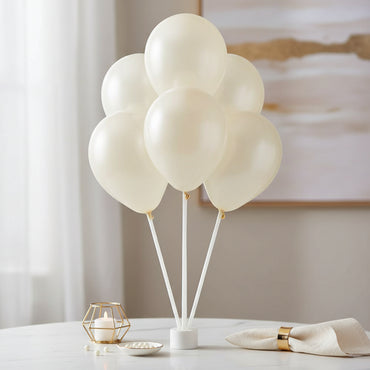 Vanilla Cream Pearl Latex Balloons 5in, 100pcs