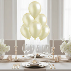 Light Yellow Pearl Latex Balloons 5in, 100pcs