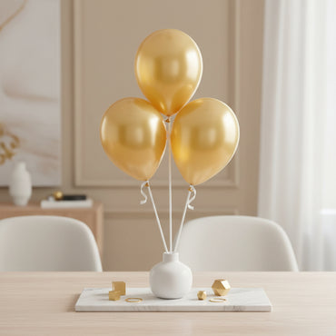 Gold Pearl Latex Balloons 5in, 100pcs