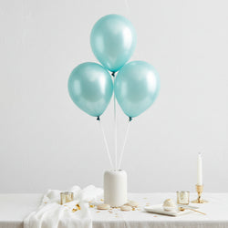 Robins Egg Blue Pearl Latex Balloons 5in, 100pcs