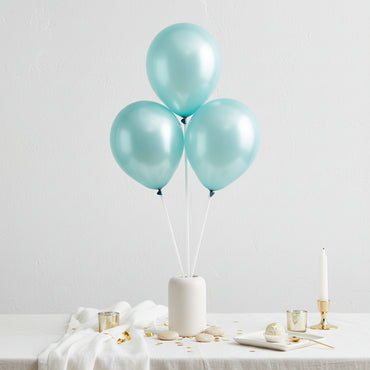 Robins Egg Blue Pearl Latex Balloons 5in, 100pcs