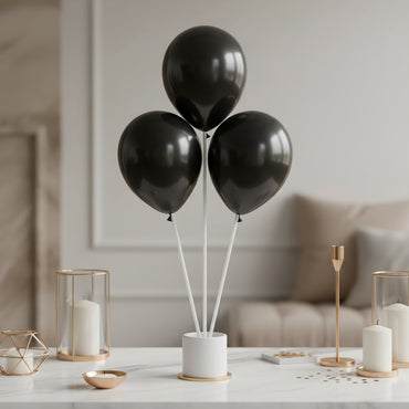 Black Pearl Latex Balloons 5in, 100pcs