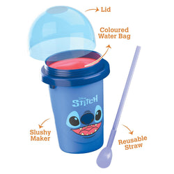 Chill Factor Disney Stitch Reusable Squeeze Cup Slushy Maker