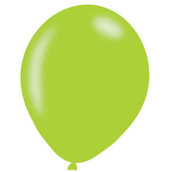 Metallic Lime Green Latex Balloons 50pcs