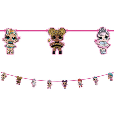 LOL Surprise Glitter Diecut Banner Paper Decorations
