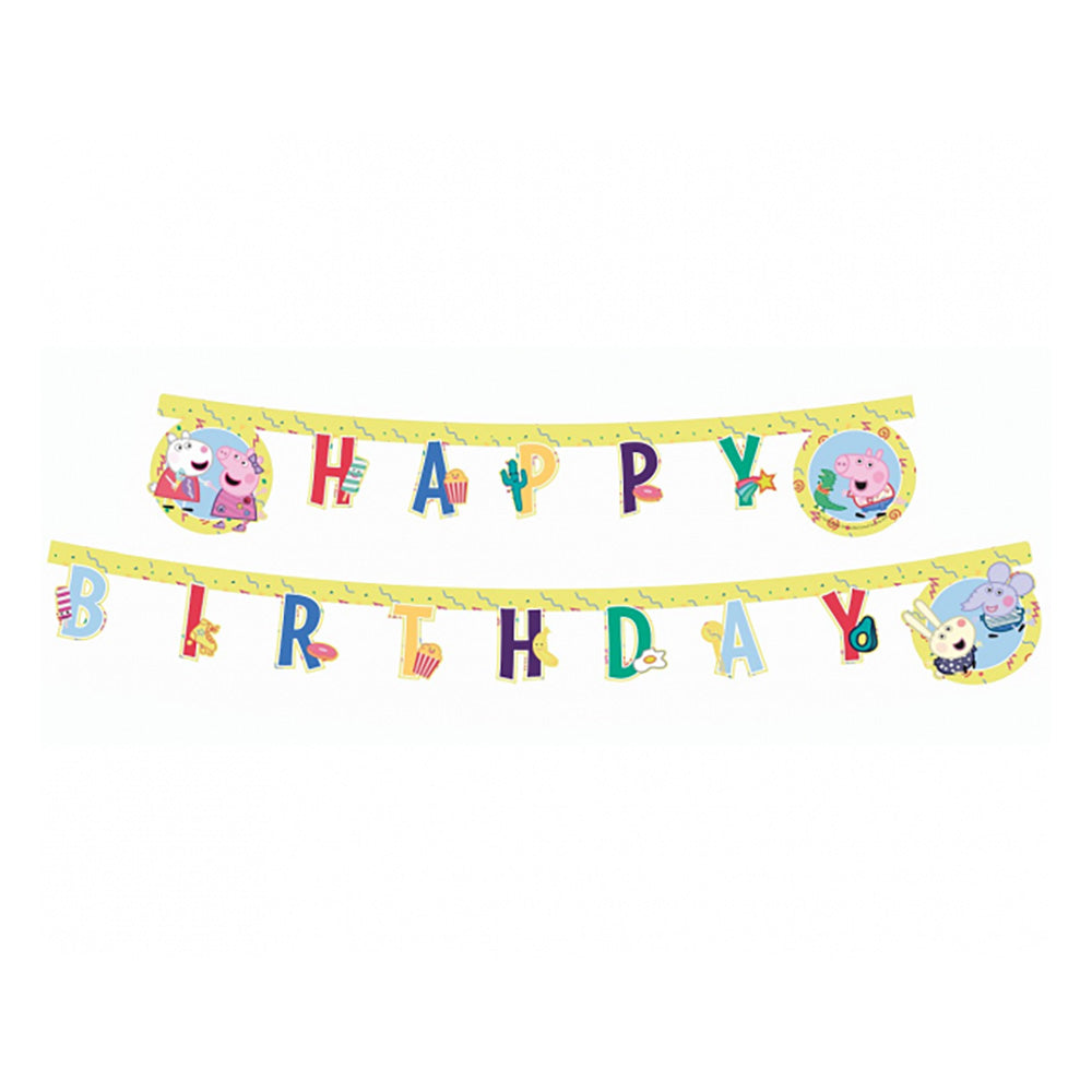 Peppa Pig-Missy Happy Birthday Diecut Paper Banner