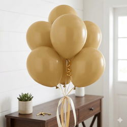 Mocha Brown Fashion Latex Balloons 11in, 50pcs