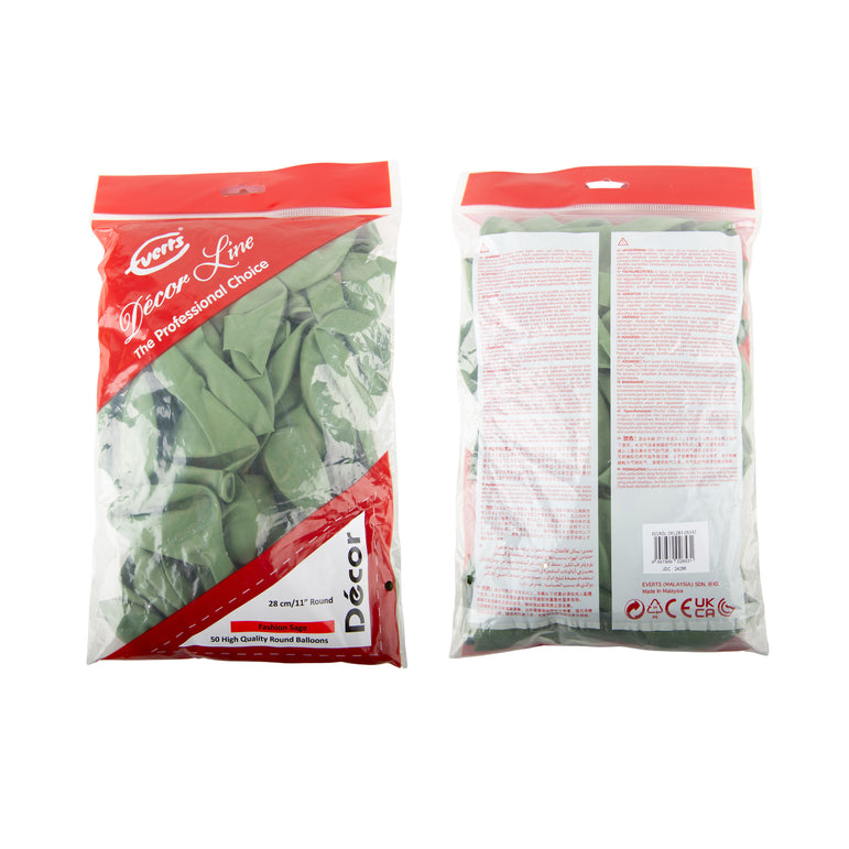 Sage Fashion Latex Balloon 11in 50pcs